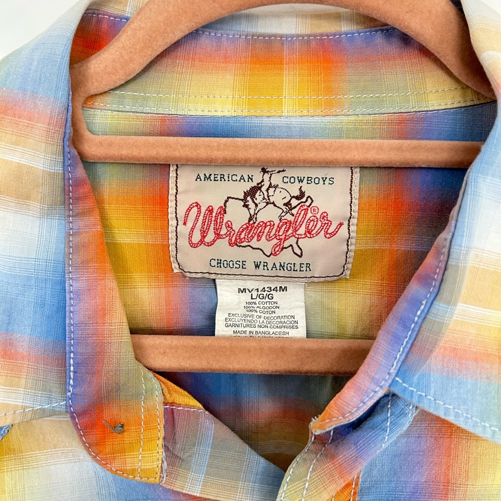Men's Multicolor Plaid Shirt - Picture 3 of 3